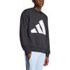 adidas Essentials Unisex Big Logo Crewneck Sweatshirt Black Unisex JE8949