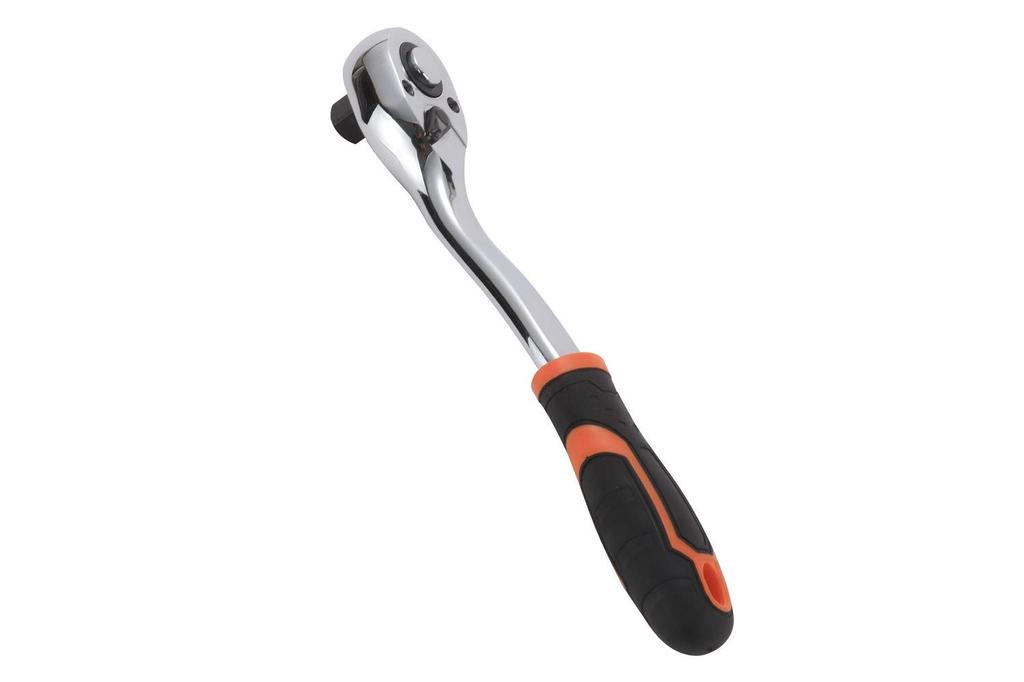 Spärrnyckel Hylsa Snabbkoppling Spärr Mjuk för DIY Reparation Drivning, 12,7 mm (1/2") Skiftnyckel, Handtag, Handtag, 72-tandat kuggdrev, Bil, Motorcykel, (1/2)