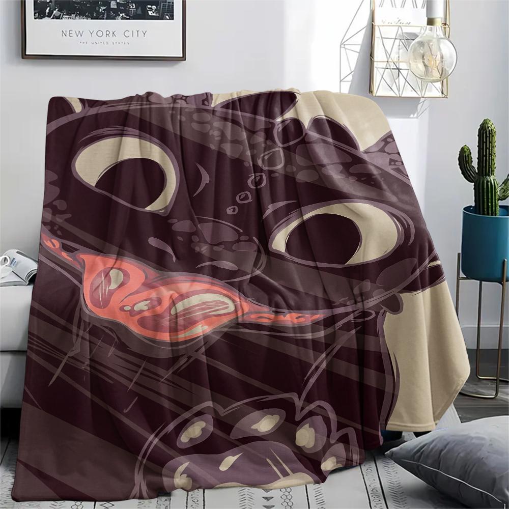 Coperta carina Senza Denti, Morbido Plaid per Arredare la Camera da Letto, Regalo Ideale per i Fan di Dragon Trainer.chl