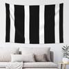 Stripes Black White Tapestry Wall Hanging, Peach Velvet Wall Tapestry No Damage Backdrop Poster Wall Art For Bedroom Living Room