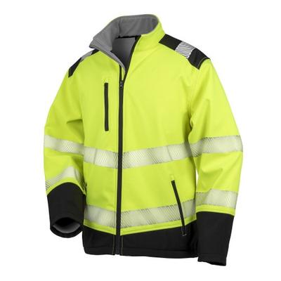 SAFE-GUARD by Result Unisex Yetişkin Hi-Vis Yırtılmaz Yazdırılabilir Güvenlik Yumuşak Kabuk Ceket