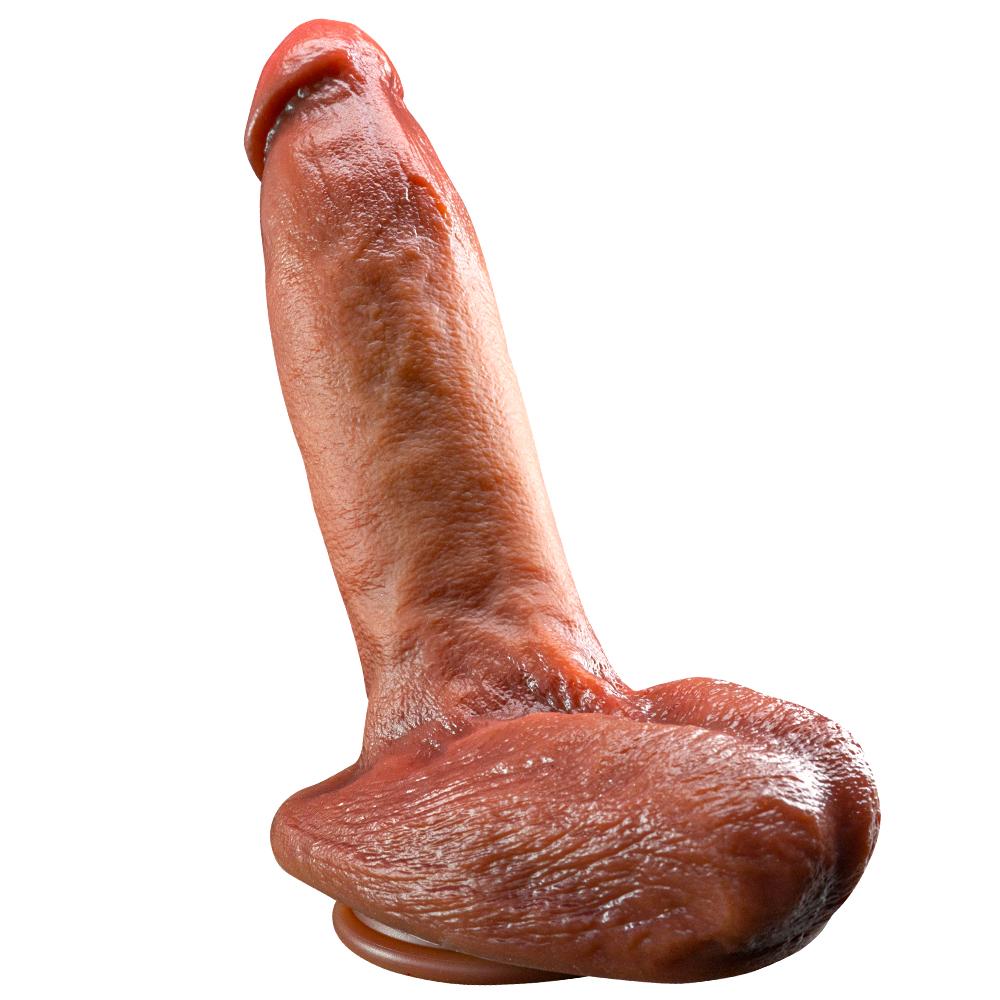 Meat Bully Doppelter Flüssigsilikon-Künstlicher Penis-Makeup Weiblicher Masturbator Dicker langer Urlaubspenis Sexuelle Bedarfsartikel für Erwachsene