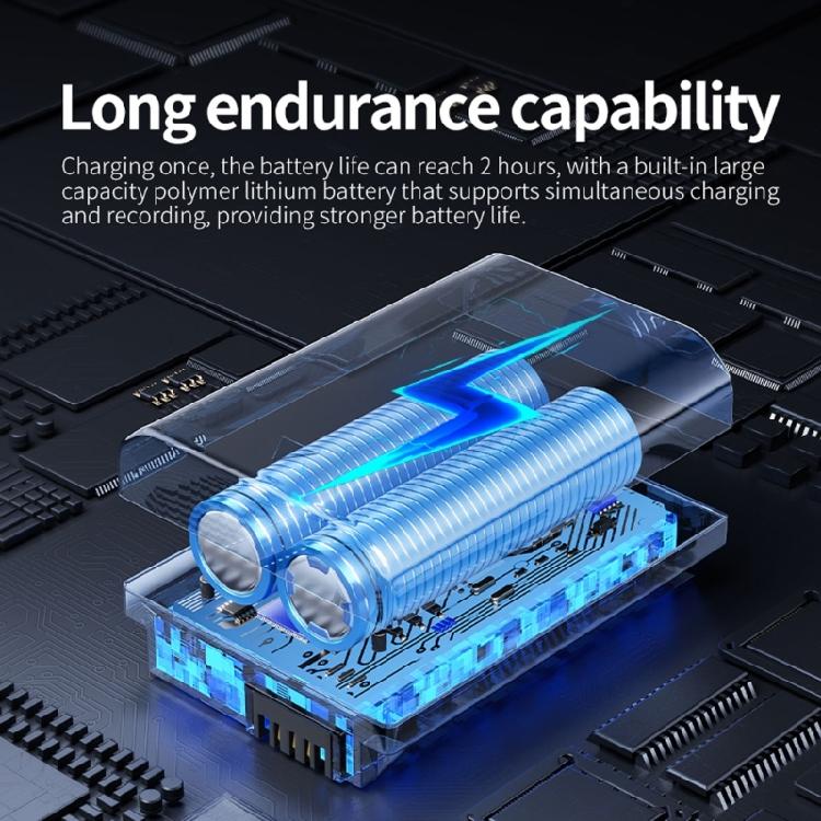 4K Magnetic Mount Camera Rotatable Head 1080P Adjustment 3H Continuous Recording Wide View Smartphone Sharing