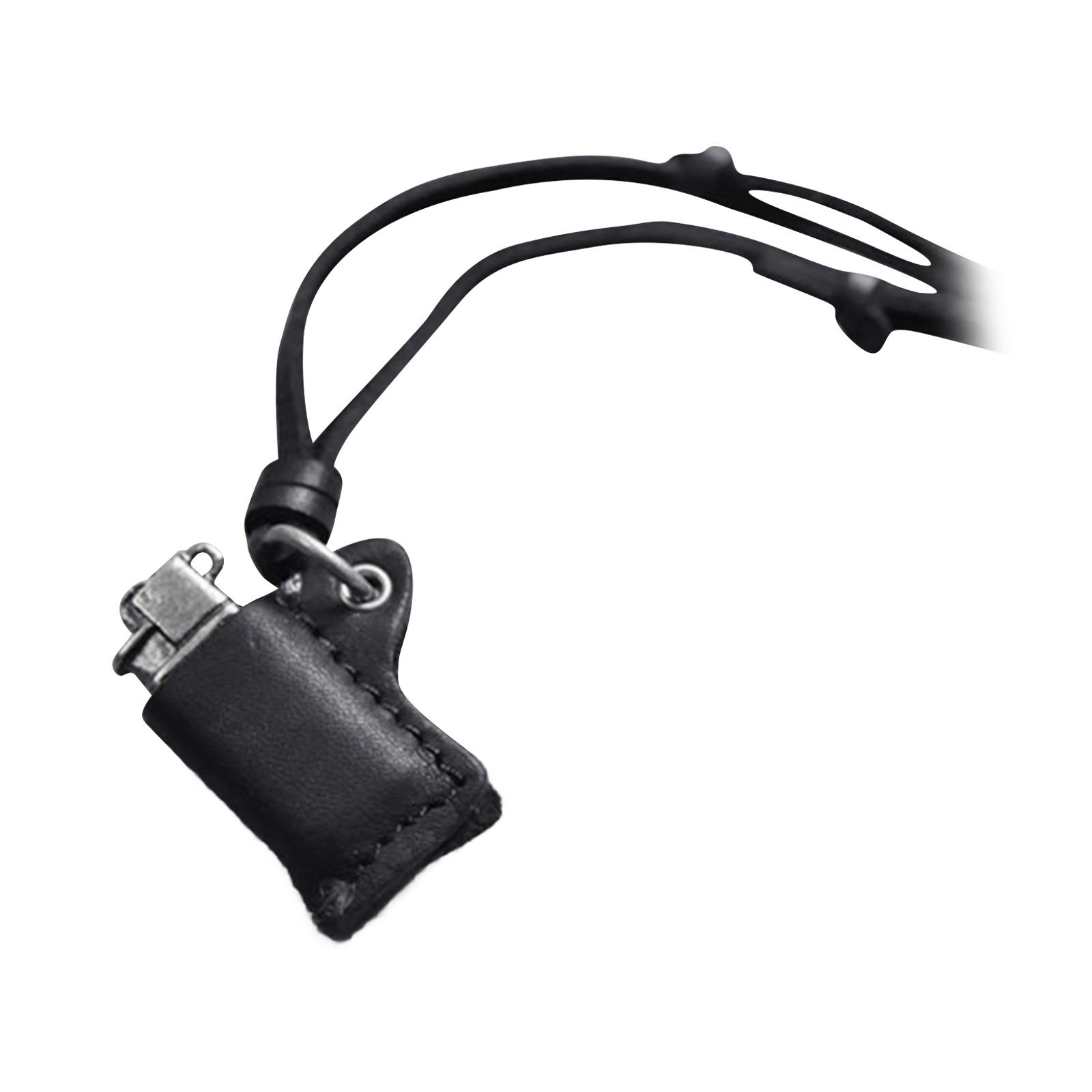 

Винтажная подвеска-зажигалка Модная шейная цепочка Регулируемая длина Цепочка для ключицы Унисекс Украшение Модный аксессуар чёрный