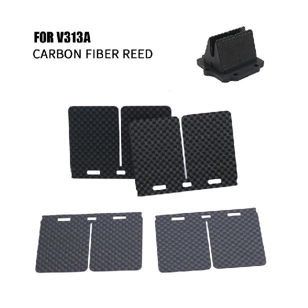 Alconstar-4/12/20pcs Reeds Valves Carbon Fiber Reed V-Force 3 Reed Valve V313A for KAWASAKI KDX200/220 NINJA KRR ZX150/KRZ150