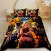 Hot Sale Anime Uchiha Naruto Uzumaki Red Cloud Bedding Sets Household Quilt Duvet Cover Itachi Home Textile Bed Suit Kids Gift
