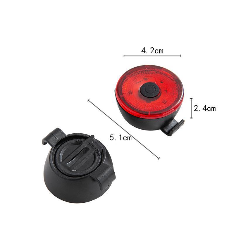3LED Mini Bicycle Taillight: Portable, Battery-Replaceable, Night Flashing Rear Warning Light