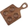 Wood Egg Holder Egg Organizer Rack Stackable Wooden Egg Storage Tray Wooden Egg Tray for Kitchen Restaurant Fridge Countertop