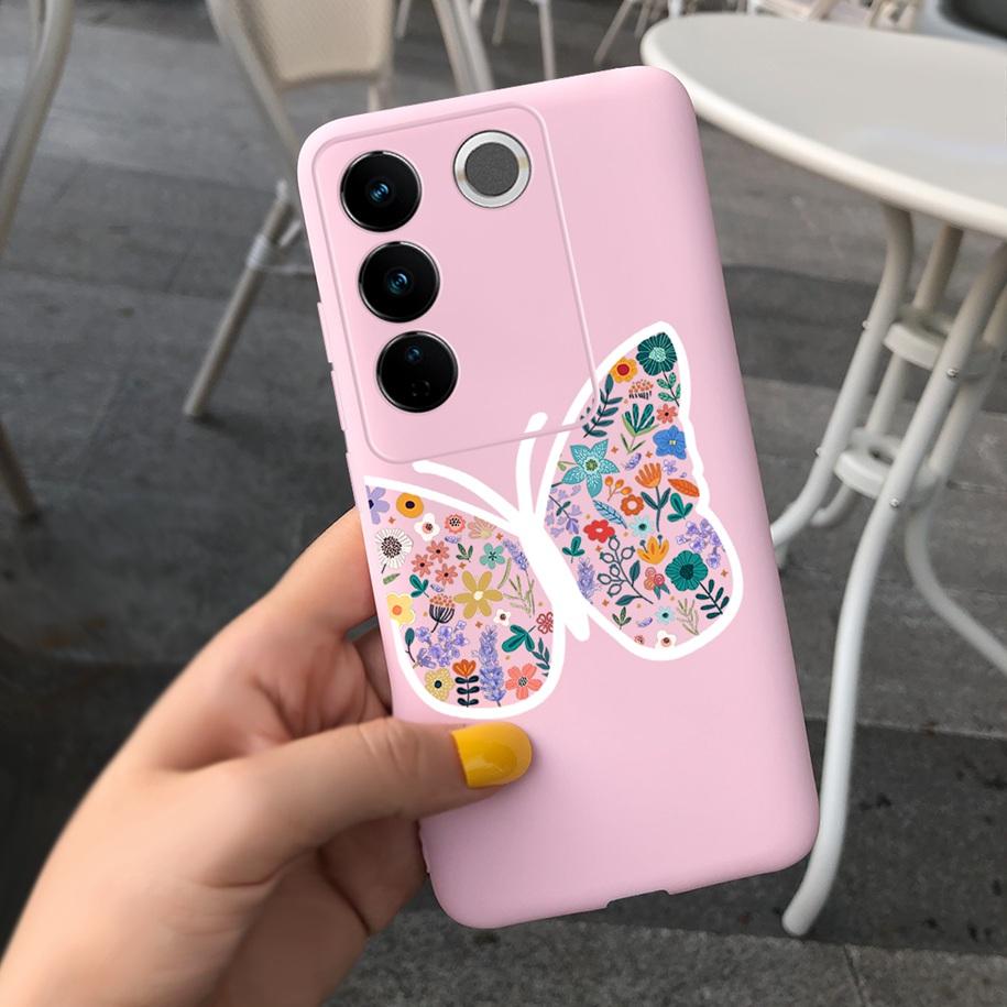 For Vivo V27 Pro Case Vivo V27e Back Cover Fashion Candy Color Painted Funda For Vivo V27 5G V 27e V27Pro V2237 V2230 Soft Shell