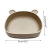 Cartoon Bear Toddlers Learning To Eat Dinning Plate Silicone Suction Cup Bowl Scaldproof Tableware for Baby 6+ Month