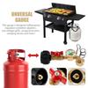 Upgraded Propane Refill Adapter 20lb To 1lb Converter, Design with Valve and Gauge, QCC1 Propane Refill Adapter 90-Degree Elbow