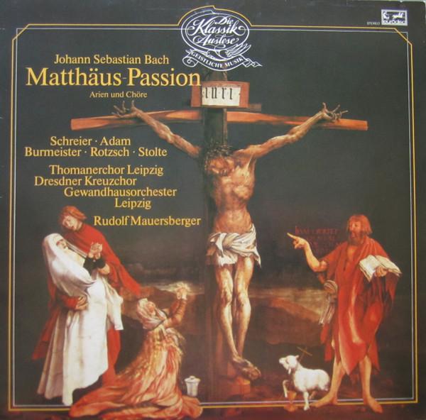 

LP Record JOHANN SEBASTIAN BACH PETER SCHRE MatthusPassion 204371250 Eurodisc Germany Classical Used