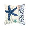 Ocean Starfish Mermaids Sea Turtle Soft Cushion Cover Pillow Case Home Decor