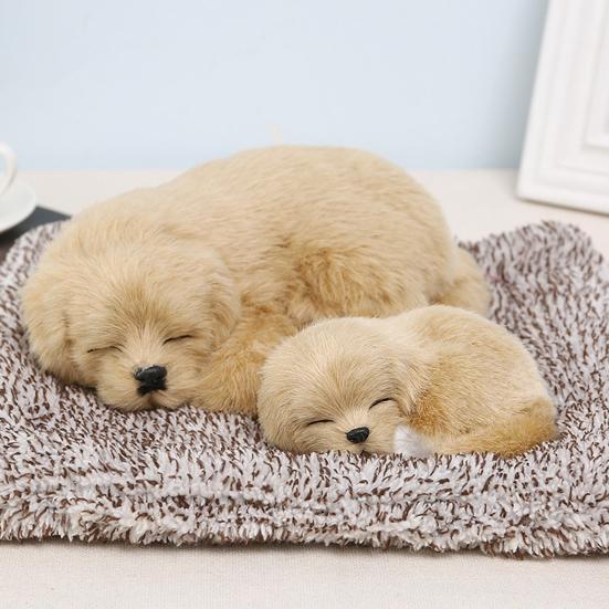 Display Mold Cartoon Design Sleeping Dog Air Purifying Doll Simulation Stuffed Animal Model