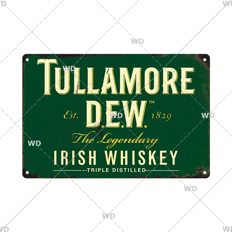 Whisky Marke Metall Vintage Blechschild Metallschild Dekorative Wandplakette Werbeschild Pub Bar Club Man Cave Dekor Wanddeko
