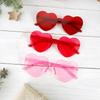 3Pack Heart Shaped Glasses Party Decor Valentine's Day Love Theme Bridal Shower Wedding Honeymoon Engagement Bridesmaid Gift