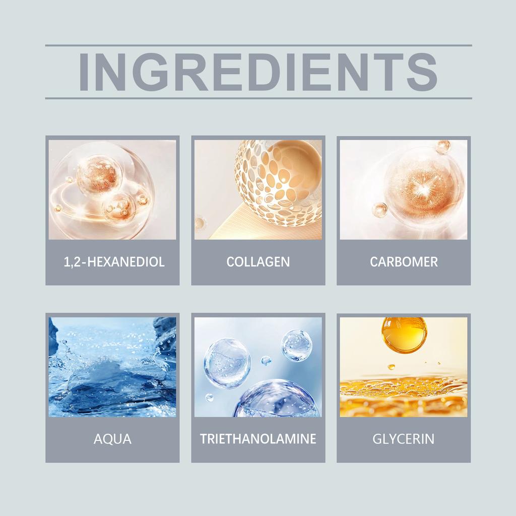 Hoygi Collagen Anti-Wrinkle Facial Mask Moisturizes, Hydrates, Tightens Skin, and Reduces Fine Lines
