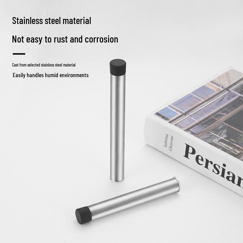 Reinforced Stainless Steel Door Stop for Anti-Collision and Anti-Theft Use In Hotels and Bathrooms