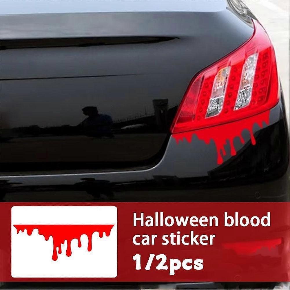 Blood Red Car Sticker Car Decal Front Rear Headlight Sticker Vinyl Sticker Waterproof
