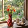 Twisted Design Modern Twisted Flower Bottle Gradient Color Plant Pot  Office Tabletop Ornaments
