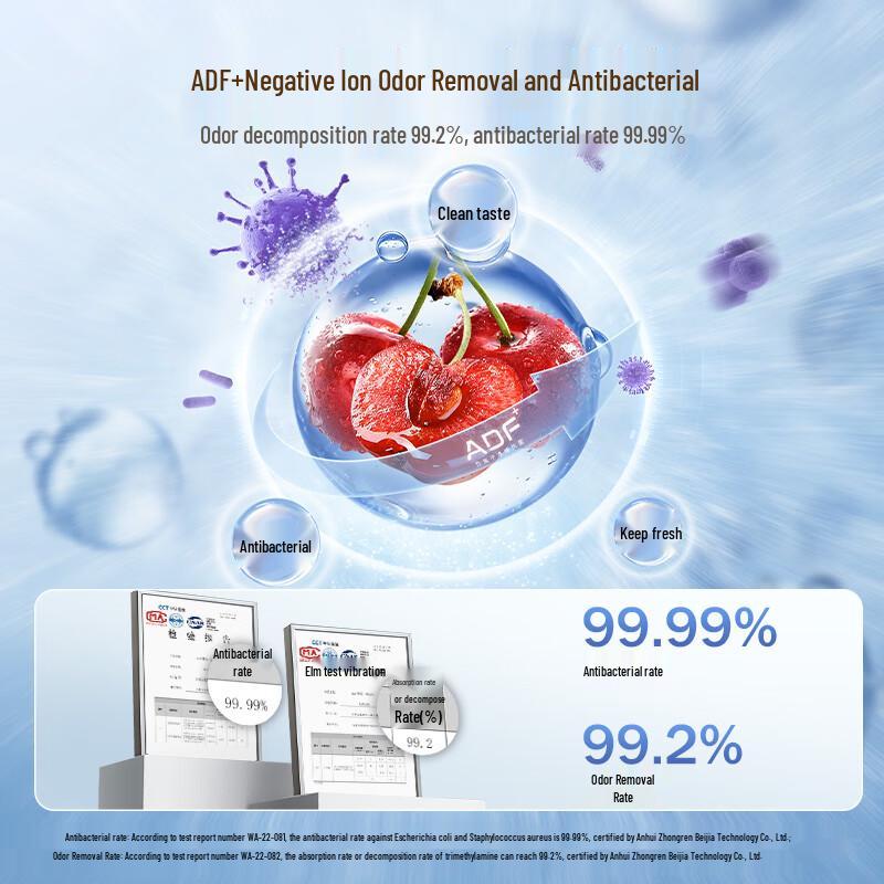 MeiLing Petite Apricot Series French Door Inverter Refrigerator