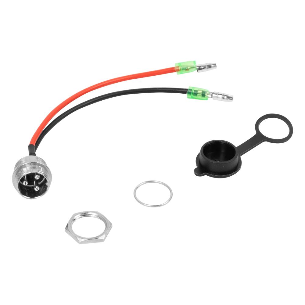 Electric Scooter Parts Power Charger T-head Charging Port 3 Pin Plug For KUGOO M4 PRO Skateboard Kick Scooter Replacement Charge