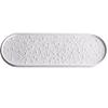 Pure White Bead Dot Texture Ceramic Sushi Plate Oval Dessert Plate Snack Plate Dim Sum Dish Molecular Cuisine Creative Tableware