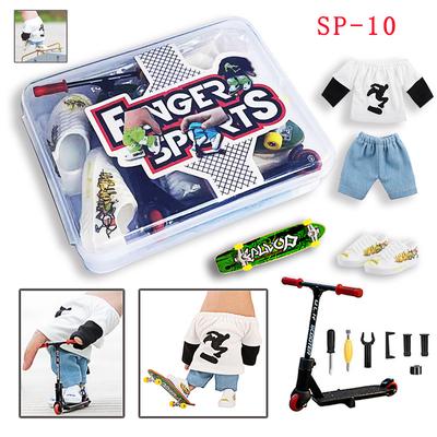 Alloy Scooter Hip Hop Suit Mini Finger Pants Finger Top Finger Shoes Finger Skateboard