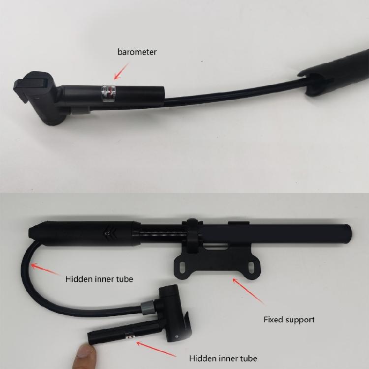 Bicycles Tire Pump with Barometers Road Bike Tyre Inflator Hand Pump Aluminum Cycling Hand Airs Pump Bike Accessories