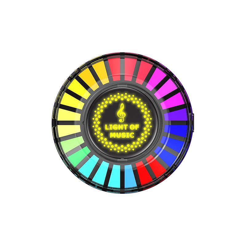 

RGB магнитный звукосниматель светодиодная лампа Ambience, RGB голосовое управление музыкальным ритмом лампа, танцевальное атмосферное освещение, для вечеринки, автомобиля, домашнего декора