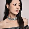 Leather Necklace Multi-Butterfly Combination Leather Collar Arm Arm Ring Fashion Personality Female Rock Hip Hop