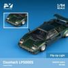 Freestyle Finclassically Scale Countach LP5000S Canepa Grün mit Komplettmodell FY64091 1/64 Flügel,