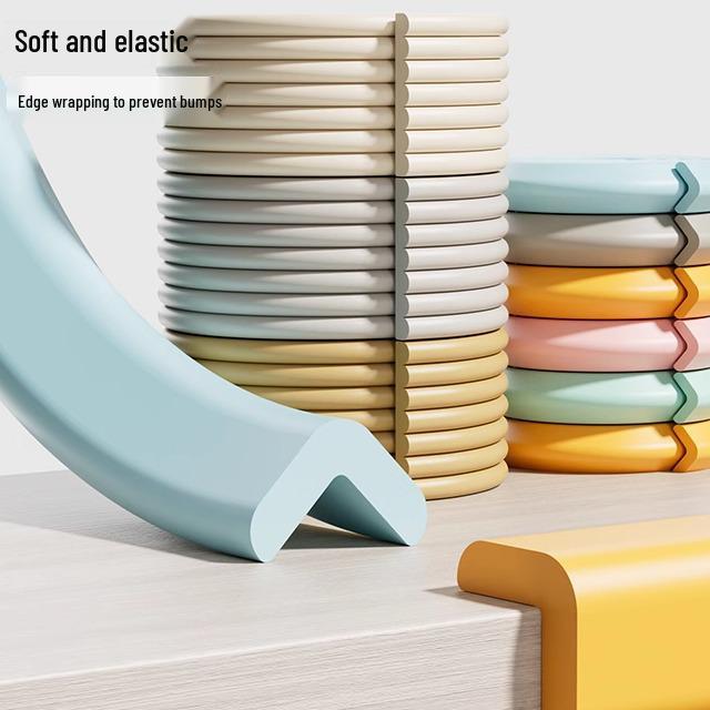 L-shaped Anti-Collision Corner Protectors: Soft Self-Adhesive Strip for Walls, Tables, and Window Sills
