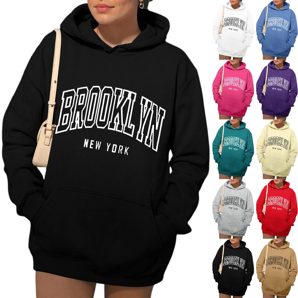 Womens Hoodies Fall Fashion Sweatshirts  Printed Casual Long Sleeve Loose Sweatshirt  Fall Hoodie Sweatshirt