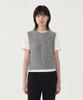 COVERNAT WOMAN Cable Knit Vest Melange Gray