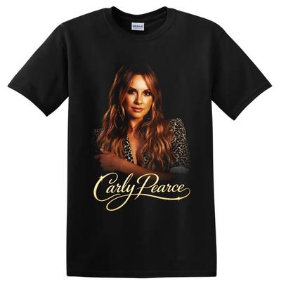 Carly Pearce Country Singer Portrait T Shirt Western Music Fan Graphic Art Tee