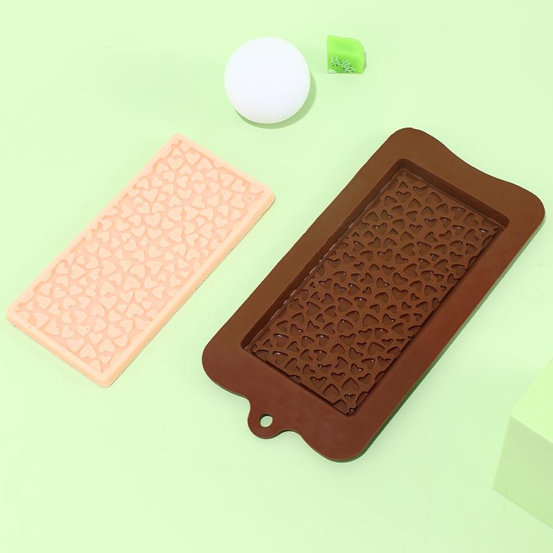 Heart Silicone Chocolate Mold DIY Cake Accessories Mold Kitchen Ice Cubes Biscuit Pastry Manual Baking Cake Decoration Mould