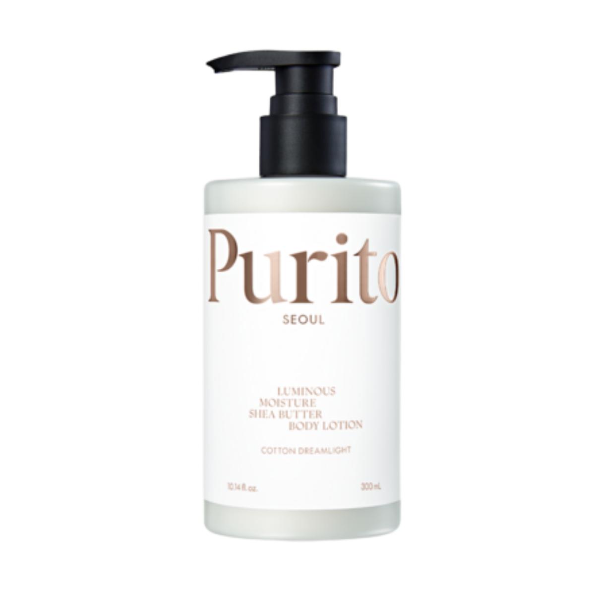 PURITO SEOUL Luminous Moisture Shea Butter Body Lotion Cotton Dreamlight 300ml