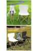 Portable Folding Camping Chair with Backrest and Table - Moisture-Proof, Thickened for Outdoor Leisure and Fishing