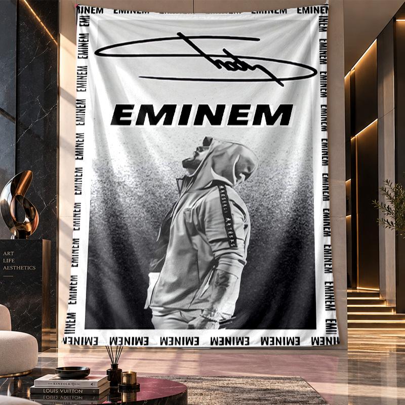 Wall Hanging Tapestry,Eminem Printed Fabric Backdrop For Dorm Room Party Decoration