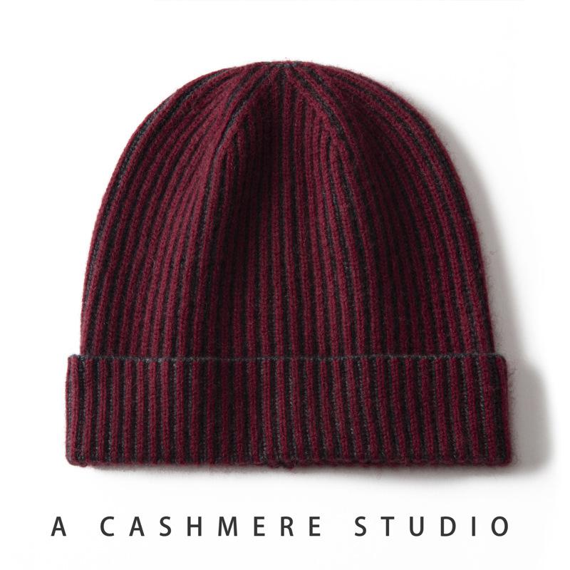 Cashmere hat unisex winter new warm wool hat send parents autumn and winter knitted cold hat
