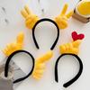 Cosplay Headband Cartoon Heart Thumb Posture Design Girl Hair Hoop Lightweight Versatile Hairband Hair Accessory