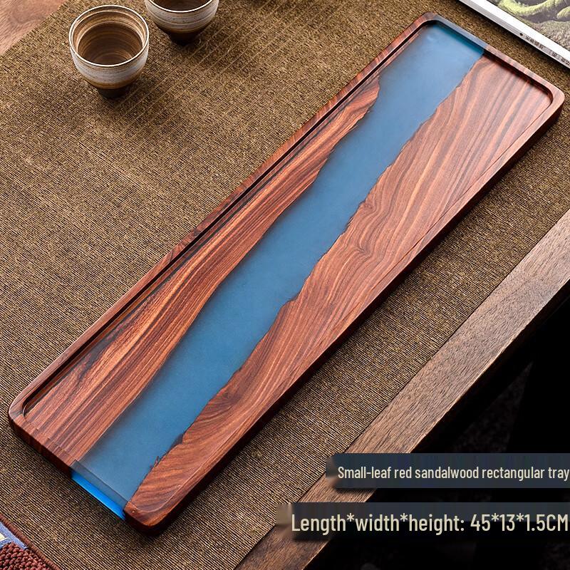 HA Retro Red Sandalwood & Epoxy Resin Tea Tray