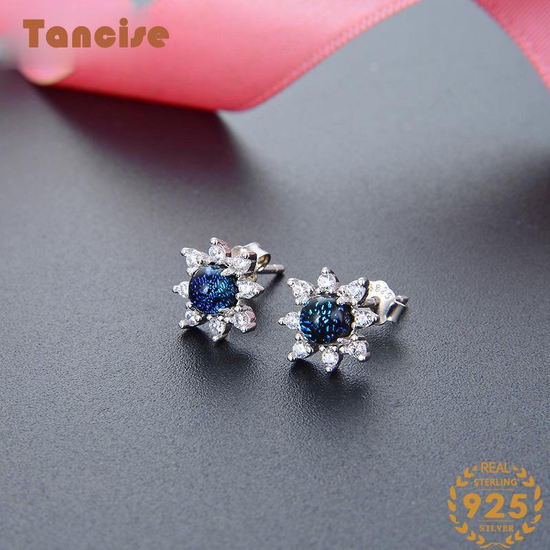 

Танцизные женские серьги из стерлингового серебра 925 пробы с цирконом и подсолнухом, подарок на вечеринку