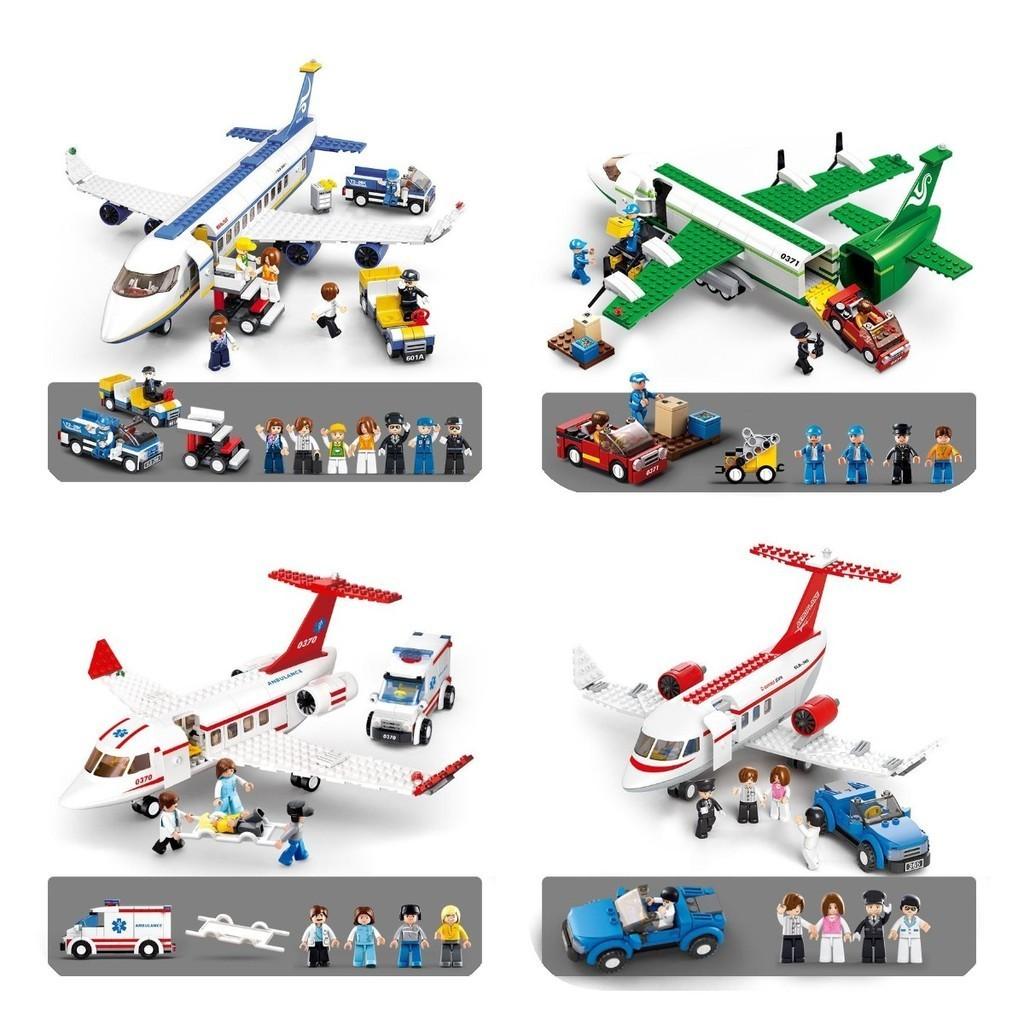 Blocks Airplane Building Assembly Toy Aviation Model Puzzle Fun Children For