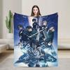 Attack On Titan Blanket Quality Super Soft  Throw Blanket Winter Decorative Couch Chair Sofa Bed Funny Bedspread