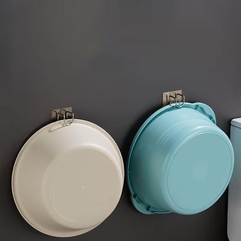 Stainless Steel Washbasin Hook Multifunction Punch-free Kitchen Bathroom Rack Basin Storage Rack Towel Hanging Holder