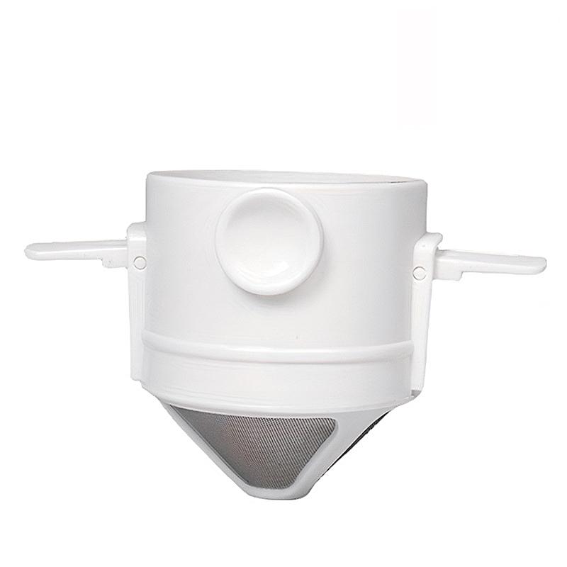 1/3 stk Sammenleggbare Kaffefilter Hell Over Drypper Sett Rustfritt Stål Håndbrygging Traktkopp med Ørekrok For Perfekt Kaffe