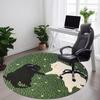 1pc Cats Friendship Office Round Area Rug, Under Office Chairs Bedroom Living Room Home Decor, Room Deco, Available In Various Sizes