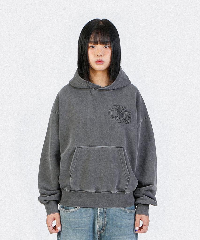 Logo Applique Hoodie Pigment Charcoal